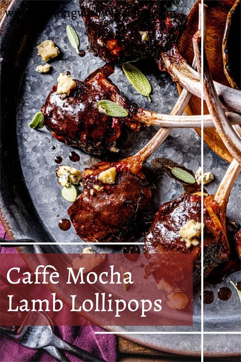 This is no gimmick…not at all. We created this Caffè Mocha Lamb Lollipop recipe for a fun appetizer with rich flavors perfect to enjoy during the chilly fall and winter months. Coffee and chocolate (cocoa) are brothers from different mothers, and they work so well together. And if you didn’t know, they work brilliantly on their own with many proteins, especially with lamb! Lamb Lollipops Recipes, Lamb Lollipops, Cooking With Wine, Chocolate Chicken, Winter Dinners, Backyard Dinner, Lollipop Recipe, Caffe Mocha, Wine Blog