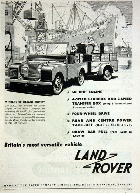 Land Rover. Vintage Land Rover, Land Rover Serie 1, Landrover Series, New Land Rover, Land Rover Series 3, Old Lorries, Cars Land, Automotive Artwork, Automotive Marketing