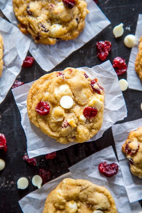 White Chocolate Cranberry Cookie - A Dash of Sanity White Chocolate Chip Cranberry Cookies, Chocolate Chip Cranberry Cookies, Einkorn Cookies, Cranberry White Chocolate Chip Cookies, Cranberry White Chocolate, White Chocolate Macadamia Nut Cookies, Cranberry Bliss Bars, White Chocolate Cranberry Cookies, Broma Bakery