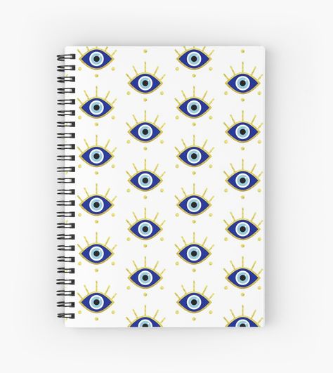 Journals Covers, Evil Eye Protection, They Said, Blank Page, Cute Stationery, Journal Design, Journal Covers, Eye Protection, Spiral Notebook