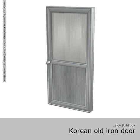 free Sims 4 Screen Door, Chinese Door, Japanese Door, Iron Door, December 2024, Iron Doors, Screen Door, Sims 4 Cc, Sims 4