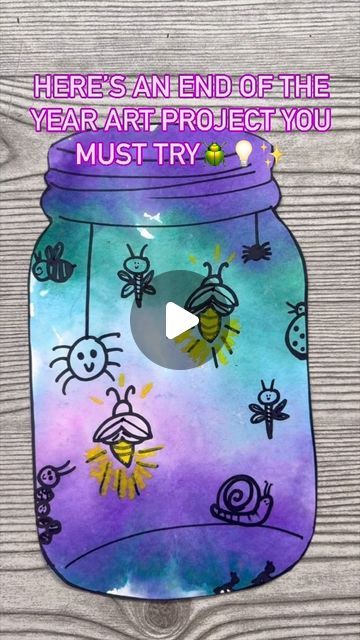 Meagan Carloss on Instagram: "Hello to a lesson that will keep you and your student’s excited (and engaged) this end of the school year 🐛🪲🐞 . Comment link and I’ll send you the link to my template and idea sheet bundle!  The bundle comes with  . ✨ the BIG tracer I used  (printed on 8x14 and PERF for 9x12 paper  ✨the critter idea sheet  (two pages for double sided happiness!) ✨a regular size tracer  (For printing on letter size paper) .  Full tutorial up on YouTube to show your students at no cost! 🫙🐛🐞" End Of Year Art Projects, End Of Year Art, Kids Work, Directed Drawing, Summer Escape, Working With Children, End Of Year, 5th Grades, Teaching Art