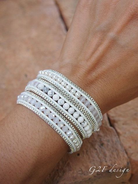 Herringbone Bracelet, Wrap Armband, Beadwork Bracelet, Bead Loom Bracelets, Beaded Wrap Bracelets, Beaded Bracelet Patterns, Bohemian Bracelets, Boho Bracelet, Bracelet Tutorial