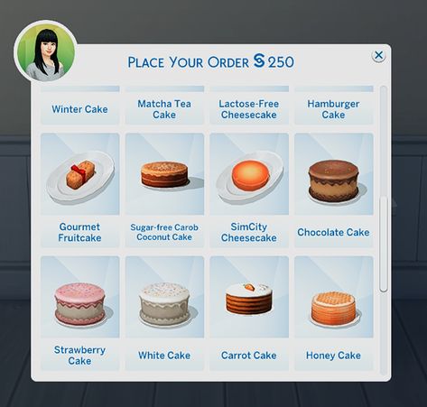 Buy Cakes Via Computer | simsbygia Custom Aspirations Sims 4, Sims 4 Pastry Cc, The Sims 4 Recipes, Cc Food Sims 4, Sims 4 Cake Cc, Cake Sims 4, Sims 4 Recipes, Sims 4 Nails, Sims 4 Cheats