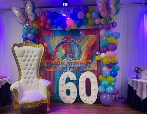 60s/70s party, backdrop 70s Party, Party Backdrop, 60th Birthday, Birthday