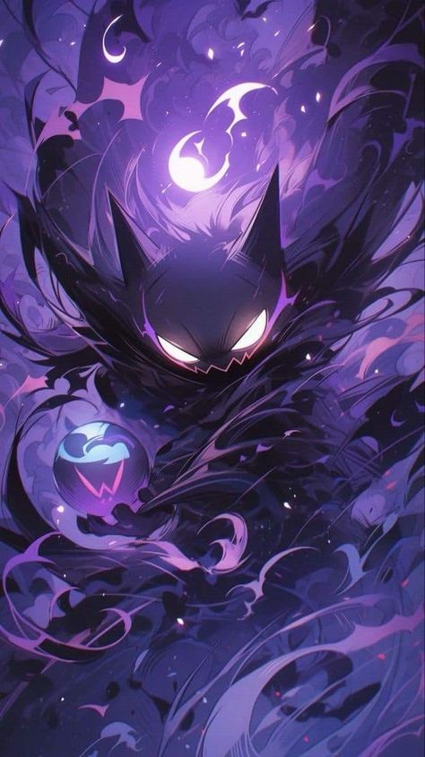 Haunter Pokemon, Doflamingo Wallpaper, Gengar Pokemon, Pokemon Halloween, Ghost Pokemon, Pokemon Backgrounds, Cool Pokemon Wallpapers, Cute Pokemon Wallpaper, Cool Anime Wallpapers