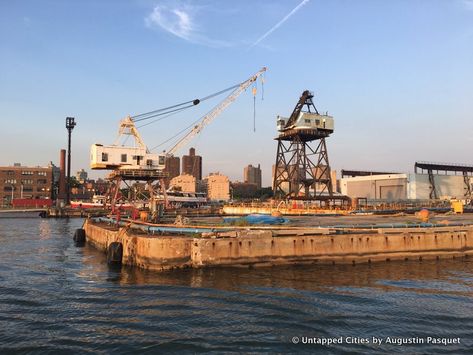 Up Close with the Dry Docks of the Brooklyn Navy Yard | Untapped Cities Brooklyn Navy Yard, Inspiration Images, Urban Fantasy, Design Wall, Home Brewing, The Team, Paris Skyline, Wall Design, S S