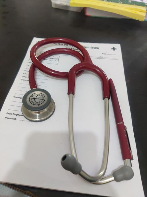 Being a full time govt physician, striving to achieve a little more each day and struggling to be consistent in my preparation for NEET PG, this stethoscope is my motivation. 
I'm hoping to achieve a little more today.
#littmannlove Littmann Stethoscope Aesthetic, Litman Stethoscope, Red Stethoscope, Turquoise Aesthetic, Littmann Stethoscope, Red Names, Brain Surgeon, Medical Student Motivation, Medical Videos