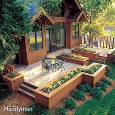 How to Build a Deck That will Last as Long as Your House Concrete Patios, Patio Deck Designs, Pergola Design, Diy Raised Garden, Deck Designs Backyard, Raised Garden Beds Diy, Decks Backyard, Backyard Deck, Pergola Plans