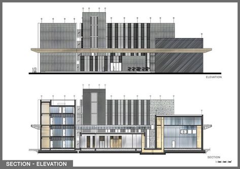 Administrative Building Design, Administrative Building Architecture, Administrative Building Plan, Semester 5, Oran Algeria, Administrative Building, Interior Architecture Sketch, Building Front Designs, Factory Interior