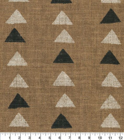 PKL Studio Upholstery Fabric Nomadic Triangle Clay Western Upholstery Fabric, Grey Upholstery Fabric, Interior Stair Railing, Window Accents, Boho Fabric, Grey Upholstery, Interior Stairs, Linen Upholstery, Home Decor Fabric