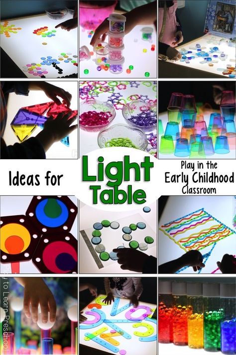 Table Activities For Kids, Light Table Activities, Light Box Activities, Diy Light Table, Table Activities, Light Activities, Light Board, Light Study, Activities For Children