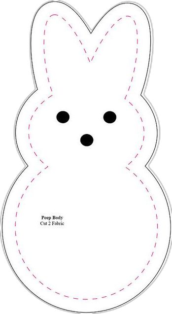 The Peep Plushie Pattern by Maggie Muggins Designs, via Flickr Egg Plushie, Peeps Crafts, Easter Bunny Template, Easter Felt, Bunny Templates, Easter Arts And Crafts, Easter Templates, Egg Tree, Easter Preschool