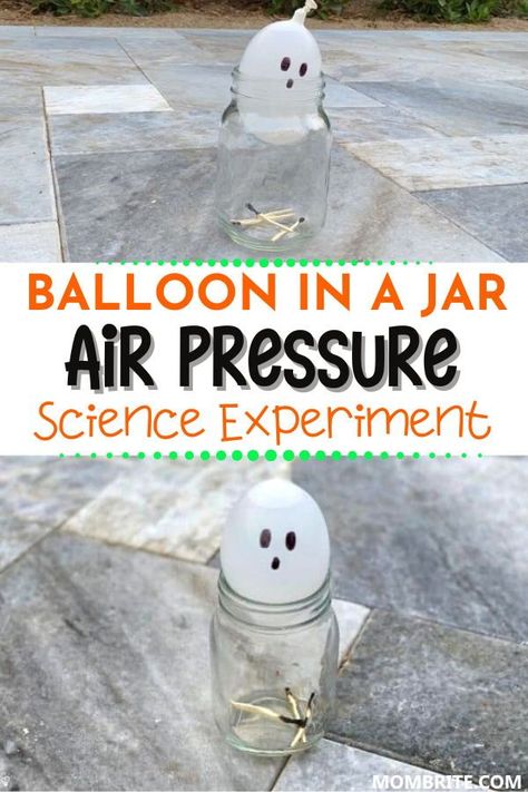 Air Pressure Experiments For Kids, Air Pressure Experiments, Egg Experiment, Rubber Egg, Elementary Science Experiments, Sensory Play Toddlers, Stem Club, Kids Activities At Home, Experiments Kids