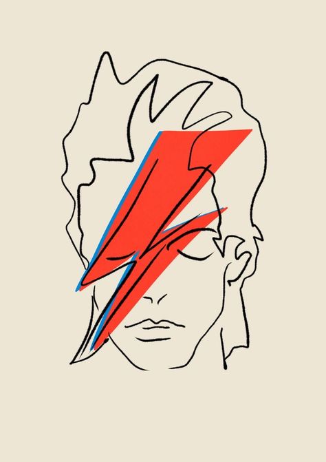 Bowie Poster, David Bowie Poster, Mid Century Modern Poster, David Bowie Art, Bowie Art, Poster Music, Poster Home Decor, Ziggy Stardust, Modern Poster