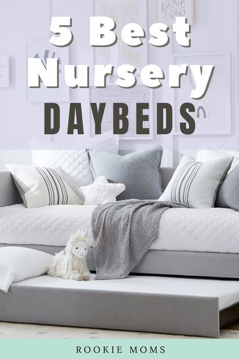 Toddler Daybed Room Ideas, Nursery Daybed, Best Daybeds, Nursery Layout, Daybed Room, Baby Nursery Inspiration, Comfy Place, Fun Nursery, Kid Rooms