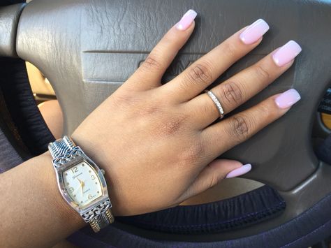 Medium Length Acrylic Nails Medium Length Nails Acrylic, Medium Length Nails, Length Nails, Natural Nail Art, Milky Nails, Makeup Hacks Beauty Secrets, Square Nail Designs, White Acrylic Nails, Nails Medium