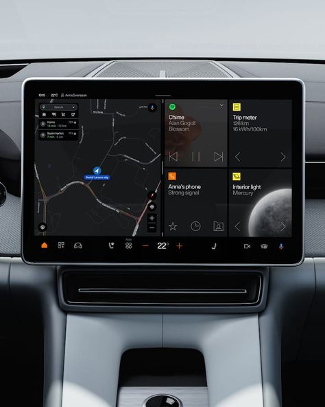 Google built-in With Google¹ apps and services built-in, Polestar 4 instantly becomes part of the driver's digital ecosystem. Google Assistant and Google Maps can interact with the car to make life on the road even easier. Car Interface Design, Polestar 4, Digital Ecosystem, Car Ui, Life On The Road, Dashboard Ui, Pole Star, Car Dashboard, Ui Inspiration