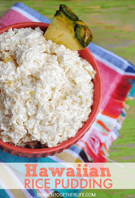 Rice Fruit Salad, Rice Pudding With Half And Half Recipe, Rice Fruit Salad Recipes, Pineapple Rice Salad, Rice Pineapple Recipes, Desserts With Rice, Pineapple Rice Pudding, Hawaiian Rice, Pudding Rice