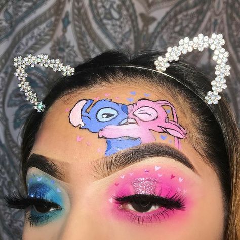 For more stunning makeup looks, follow me on Pinterest: kokomartzc ||❤ Disney Eye Makeup, Stitches Makeup, Makeup Zombie, Make Up Designs, Formal Makeup, Disney Makeup, Make Up Videos, Smink Inspiration, Makijaż Smokey Eye