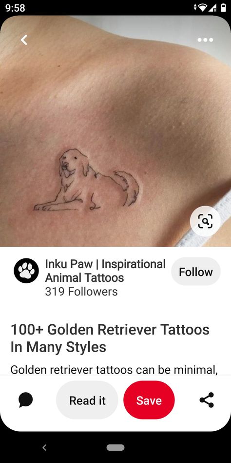 Golden Retriever Tattoo Minimalist, Dog Nose Tattoo, Golden Retriever Tattoo, Nose Tattoo, Tatoo Dog, Retriever Tattoo, Mirror Tattoos, Simple Tattoos For Guys, Dog Nose