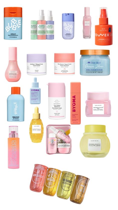 Skin care Preppy Skin Care Products, Skin Care Preppy, Lulu Aesthetic, Cute Skin Care, Ulta Skincare, Preppy Skin Care, Skincare Preppy, Preppy Pfp, Dream Vanity