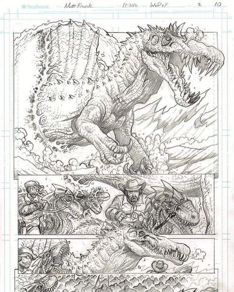 Matt Frank on Instagram: “#Spinosaurus is all the rage right now, so for #throwbackthursday I wanted to share this iteration that I illustrated based on the PREVIOUS…” Spinosaurus Art, Dinosaur Comic, Dinosaur Reference, Jurassic Dinosaurs, Prehistoric Age, Dinosaur Sketch, Paleo Art, Dog Runs, Anime One