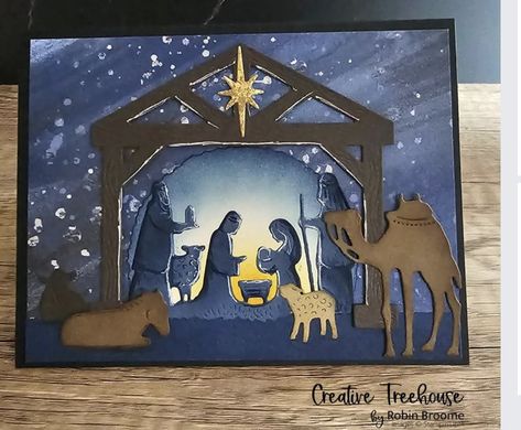 Christian Christmas Cards Handmade, Nativity Christmas Cards, Christian Christmas Cards, Creative Birthday Cards, Religious Christmas Cards, Nativity Scenes, Oh Holy Night, Christmas Card Inspiration, Beautiful Christmas Cards