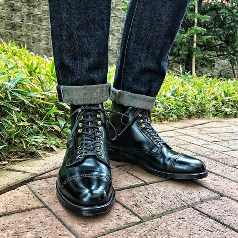 Alden Boots, Alden Shoes, Mens Boots For Sale, Boots Men Outfit, Old School Fashion, Rider Boots, Brogue Boots, Bespoke Shoes, Mens Attire