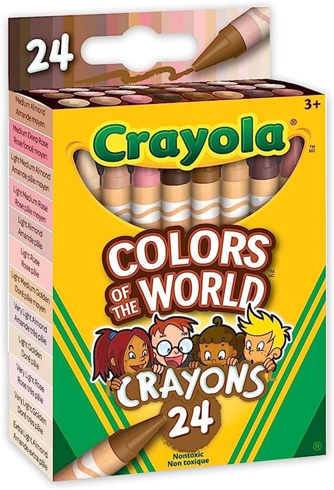 Crayola Colors of The World Skin Tone Crayons, 24 Count Crayola Colors Of The World, Colors Of The World, Color Crayons, Crayola Crayons, Coloring Supplies, People Of The World, Holiday Art, Make Color, Arts And Crafts Projects