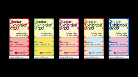 MIAD Senior Exhibition Identity on Behance Kelsey Robinson, Motion Graphics Typography, Speculative Design, Trifold Brochure Design, Self Branding, Typography Poster Design, Packaging Labels Design, Photo Images, Design Reference