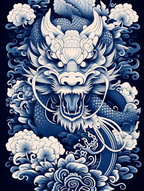 ⭐Please feel free to copy and use this prompt: ⭐chinese zodiac dragons art theme for chinese new year 2019, in the style of white and indigo, tattoo, algeapunk, maori art, art of burma, high resolution, meticulous design --ar 3:4 ⭐For more Midjourney and AI articles please feel free to visit our website and follow us: Chinese Zodiac Drawing, Chinese New Year Dragon Tattoo, Chinese Zodiac Dragon Tattoo, Year Of The Dragon Tattoo 2000, Chinese New Year Dragon Drawing, Dragon Chinese Zodiac Tattoo, Blue Dragon Drawing, Year Of The Dragon Tattoo, Indigo Tattoo