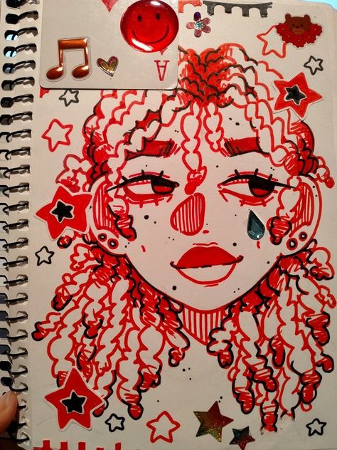 Milky Tomato Art Style, Bubble Art Style, Chunky Sketchbook, Unique Art Styles, Study Books, Sketchbook Inspo, Posca Art, Spanish Books, Swag Art