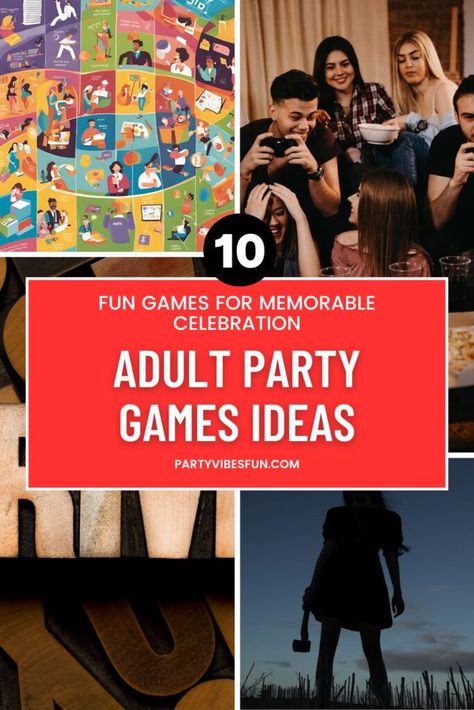 Farewell Party Games, Adult Dinner Party, Game Night Party, Adult Birthday Party Games, Fun Games For Adults, New Years Eve Games, Unique Party Ideas, Game Night Parties, Eve Game