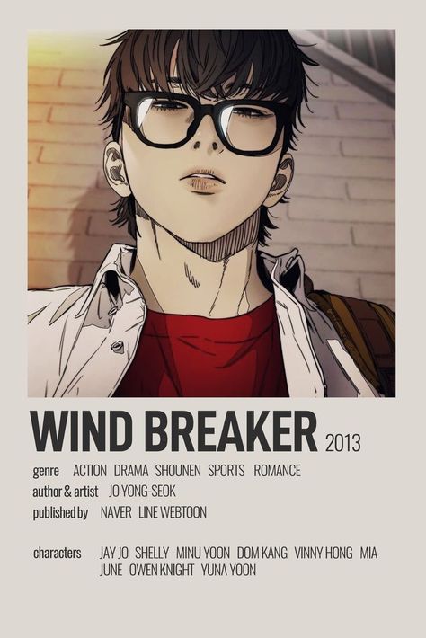 Webtoon Polaroid Poster, Manhwa Minimalist Poster, Webtoon To Read, Manwha Recomendations, Printables Anime, Webtoon Poster, Wind Breaker Manhwa, Anime Poster Prints, Manhwa Poster