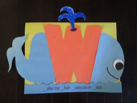 W Letter Craft Preschool, Letter W Crafts For Preschoolers, Letter W Preschool, Letter W Craft, Letter W Crafts, W Craft, Teaching Prek, Letter Activity, Letter To Students