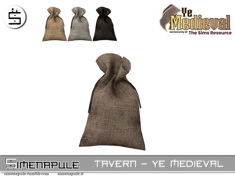 The Sims Resource - Tavern - Closed Sack - Ye Medieval Sims 4 Ye Medieval, Sims 4 Medieval, Springfield Simpsons, Ceiling Tapestry, Wallpaper Stickers, Vintage Tools, Electronic Art, Sims 4 Cc, The Sims Resource