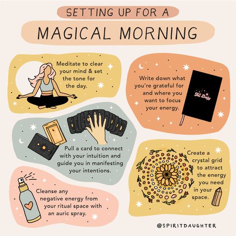 Witch Morning Routine Ideas, Daily Spiritual Practice, Tattoos Strength, Spirit Daughter, Mother Earth Art, Teen Witch, Manifestation Meditation, Witch Spirituality, Spiritual Journals