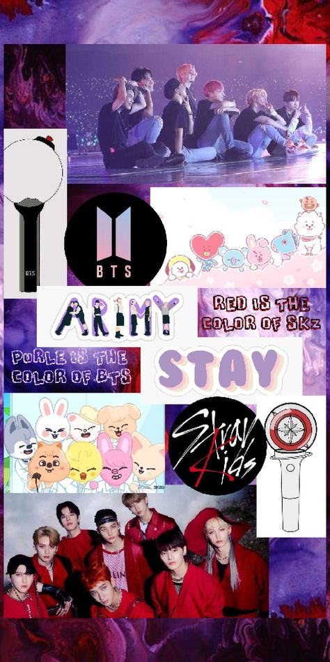 Stay And Army Wallpaper, Kpop Aesthetic Wallpaper Multifandom, Army And Stay, Stray Kids And Bts, Bts And Stray Kids, Kids Army, Iphone Wallpaper Bts, Bts Wallpaper Desktop, Kpop Backgrounds