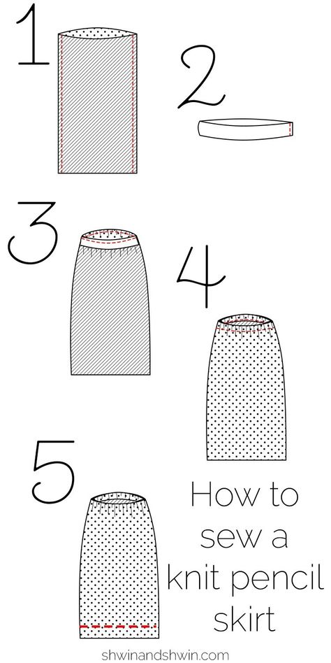 Free Knit Pencil Skirt Pattern - Shwin and Shwin Knitting Skirt, Pencil Skirt Diy, Pencil Dress Outfit, Skirt Pattern Easy, Knit Skirt Pattern, Skirt Pattern Free, Pencil Skirt Pattern, Skirt Diy, Pencil Skirt Casual