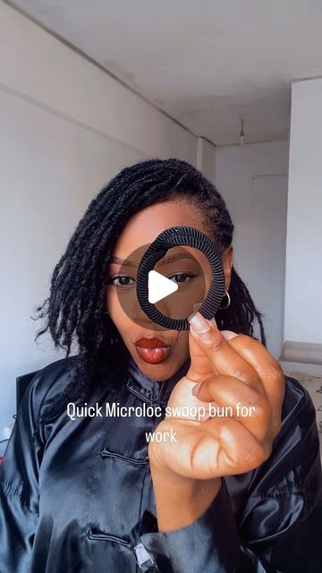 Jovânia (Jo-va-nee-yah) on Instagram: "Honestly I never was a big fan of the swoop, cause I thought it didn’t look good on me. But babyyy…call me Swoopiana 🫶🏾  #microlocsuk #microlocsjourney #microlocks #locappreciation #locnation #microlocstyles #microlocks #tinylocs" Locs In A Bun Black Women, Swoop With Locs, Hairstyles For Short Microlocs, Microlocs Hairstyles Short, Microloc Styles Short, Microloc Hairstyles For Women, Micro Loc Hairstyles For Women, Micro Loc Grid Pattern, Short Small Locs