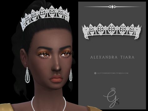 Sims 4 Wedding Dress, Sims Memes, Sims 4 Tsr, Free Sims 4, Sims Games, Pearl Tiara, Barbie Model, Sims 4 Cas, Wedding Dress Accessories