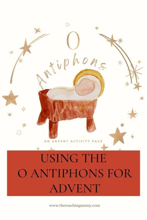 Advent Angel Ideas, O Antiphons, O Come O Come Emmanuel, O Come Emmanuel, Medieval Church, Liturgical Year, Christmas Teaching, Advent Activities, How To Teach Kids