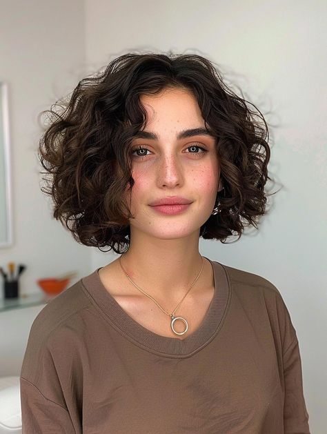 Short Layered Curly Hair Natural Curls Bob Hairstyles, Pelo Bob Ondulado, Curly Pixie Haircuts, Haircut 2024, Bob Haircut Curly, Hairstyle For Men, Curly Hair Photos, Haircut Curly, Short Curly Haircuts