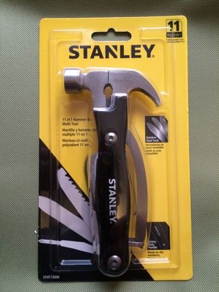 Stanley 11 in 1 Hammer & Multi Tool Stanley Tools, Amphibious Vehicle, Multi Tool, Socket Set, Kitchen Lighting, Can Opener, Hand Tools, Hunting, Gadgets