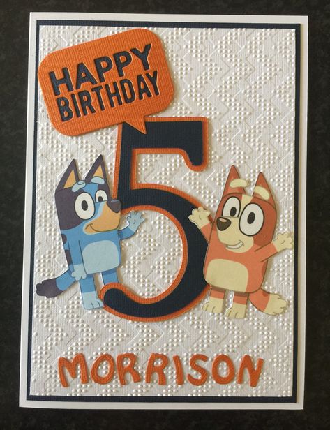 Bluey and bingo birthday card Bluey Birthday Cards Diy, Bluey Birthday Card Diy, Bluey Birthday Card Ideas, Bluey Birthday Cards Handmade, Bluey Birthday Cards, Bluey Birthday Card, Bluey And Bingo Birthday, Bingo Birthday, Card Quotes