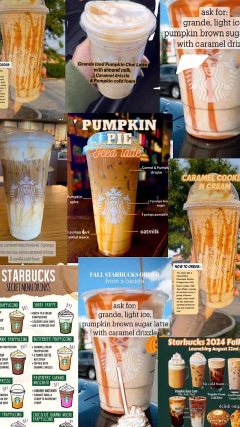 Pumpkin Chai, Foam Pumpkins, Caramel Macchiato, Secret Menu, Fall Drinks, Chai Latte, Iced Latte, Pumpkin Cream, Drinks Recipes