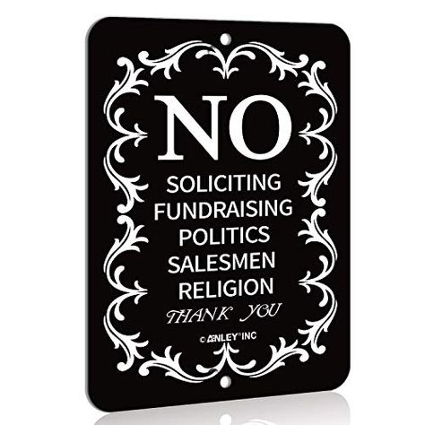 AmazonSmile: ANLEY No Soliciting Sign for Home and Business, Do Not Ring The Bell - Modern Design for Indoor and Outdoor Use - 6" x 4.5": Industrial & Scientific No Solicitors Sign Funny, Please Do Not Ring Doorbell Sign, No Soliciting Sign Svg Free, No Soliciting Sign Ring Doorbell, Neighborhood Watch Sign, No Soliciting Front Door Decal, Yard Sale Signs, No Soliciting Sign, Don't Disturb Sign