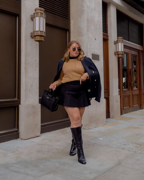 Plus Size Knee High Boots Outfits, Black Thigh High Boots Outfit, Hight Boots, Thigh High Boots Outfit, Black Thigh High Boots, High Boots Outfit, Professional Outfits Women, Autumn Style, Professional Outfits