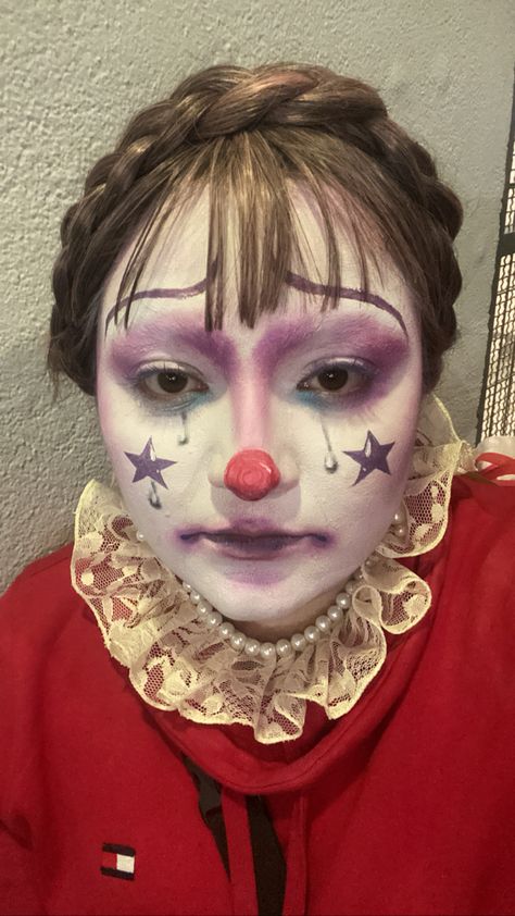 Maquillaje De Payaso Mujer, Clown Core Makeup, Cool Face Paint, Cute Clown Makeup, Funky Makeup, Cute Clown, Swag Makeup, Cool Face, Crazy Makeup